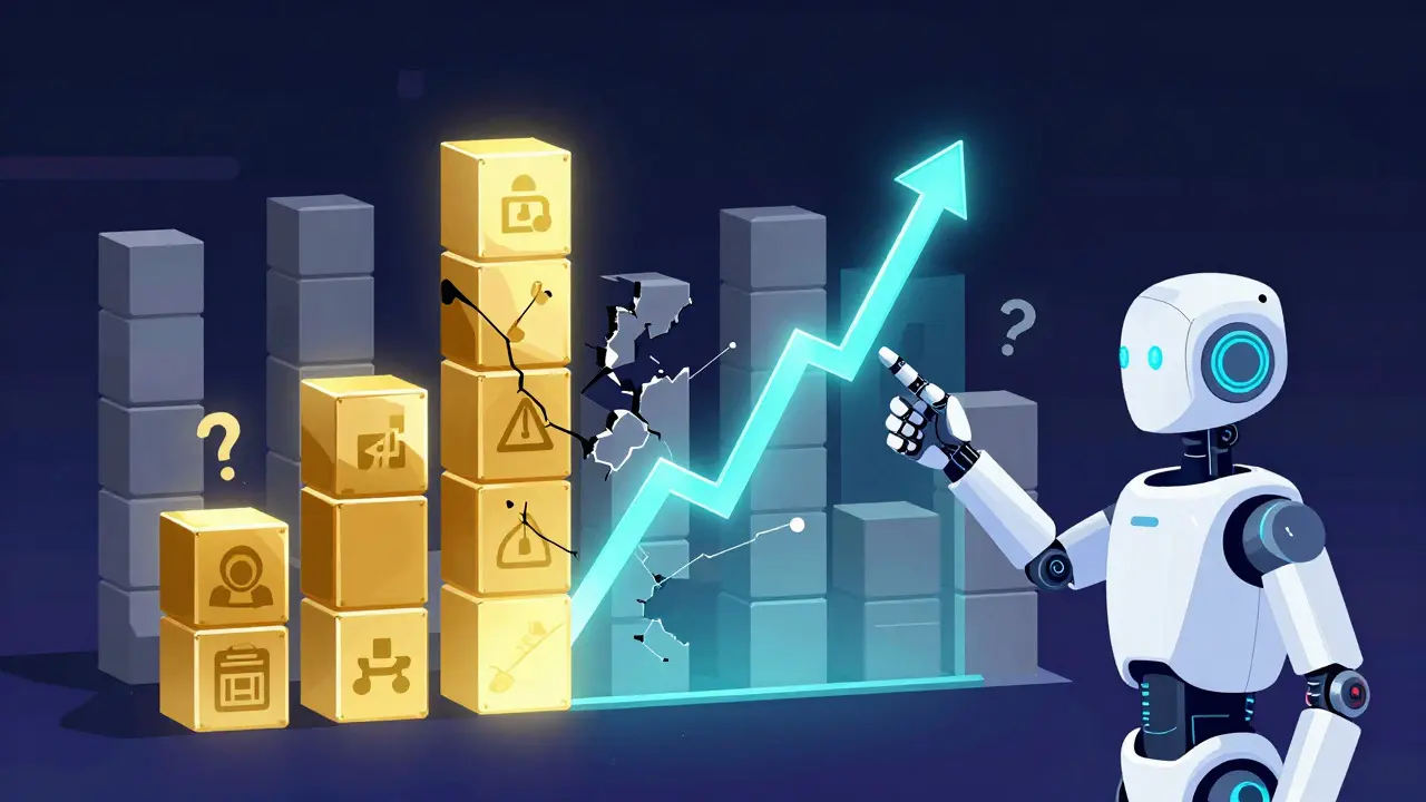Futuristic vector city showing NFT market trends and risks