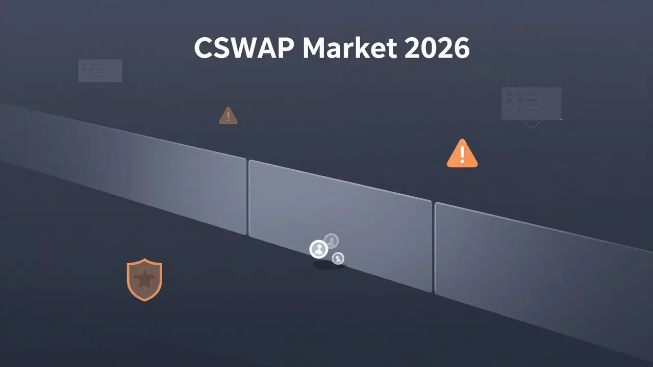 Vector art depicting low liquidity and market barriers for crypto tokens