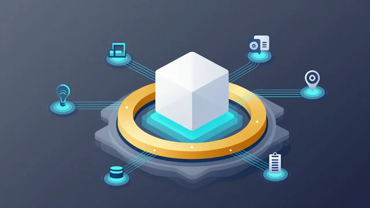 Vector illustration of off-chain matching and on-chain settlement